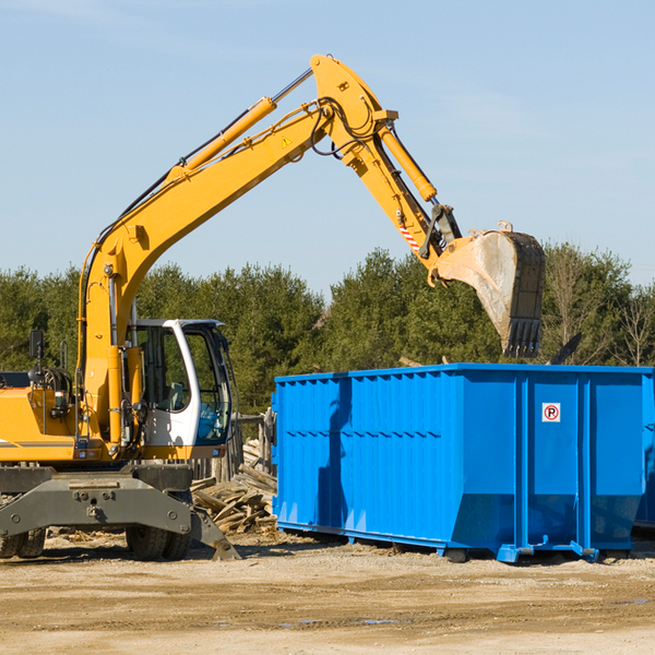 what size residential dumpster rentals are available in Branchburg NJ